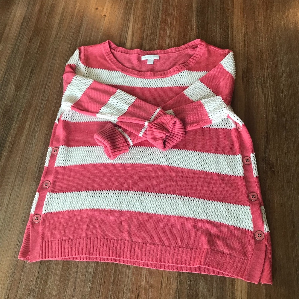 NY&C 3/4 Sleeve sweater with buttons
